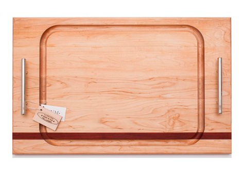 Steak board maple cutting board — gift for him, housewarming and grilling gift