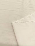 Sunwell - Organic Yarn Dyed Heathered Cotton/Tencel Chambray - Solid White