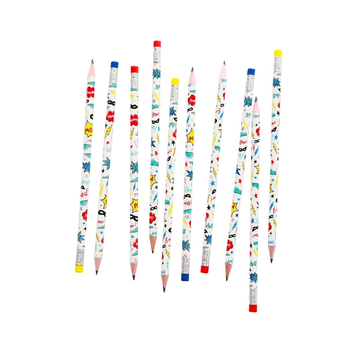 Superhero Pencil Set