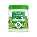 Front of Supreme Greens - Green Apple  Flavor in the 0.53lb Canister Size