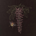 Sylvia Pippen - Wisteria Pre-Printed Sashiko Cotton Panel - Black