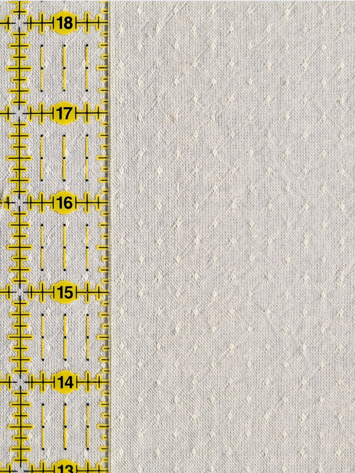 Textile Pantry - Chambray Dot Yarn Dyed Cotton Fabric - Pale Blue & Gray