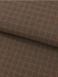 Textile Pantry - Check Plaid Yarn Dyed Cotton Fabric - Brown