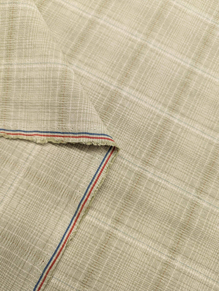 Junko Matsuda yarn dyed plaid Japanese cotton fabric Y23-0155 D green