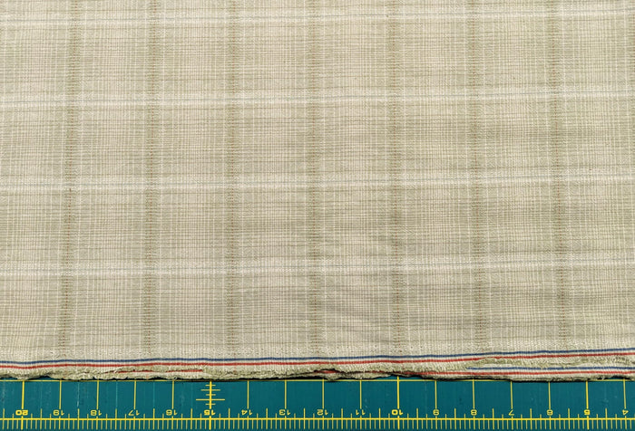 Junko Matsuda yarn dyed plaid Japanese cotton fabric Y23-0155 D green