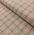 Junko Matsuda yarn dyed plaid Japanese cotton fabric Y25-0217 C light brown