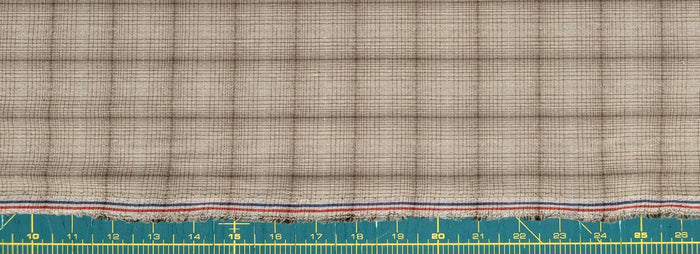 Junko Matsuda yarn dyed plaid Japanese cotton fabric Y25-0217 C light brown