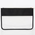 The Allie clear pouch — lifestyle shot in use