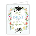 The Best Is Yet To Come Grad Cap Floral Greeting Card