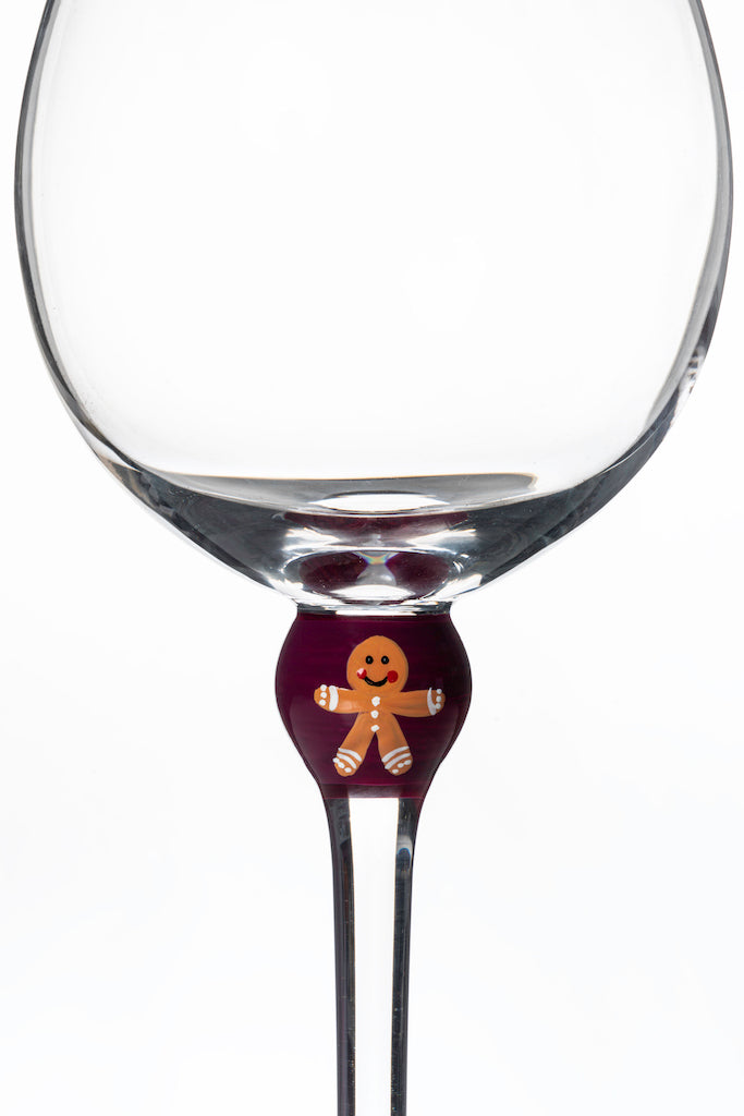 The Giving Glass Gingerbread — close up showing gingerbread design