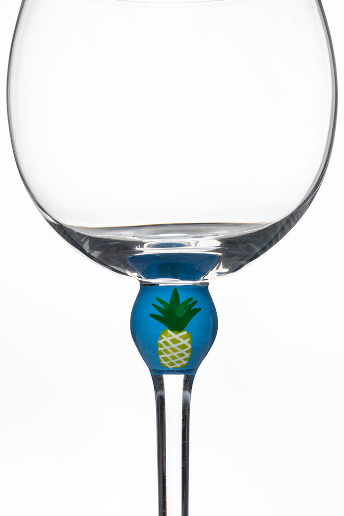The Giving Glass Pineapple — lifestyle shot on table
