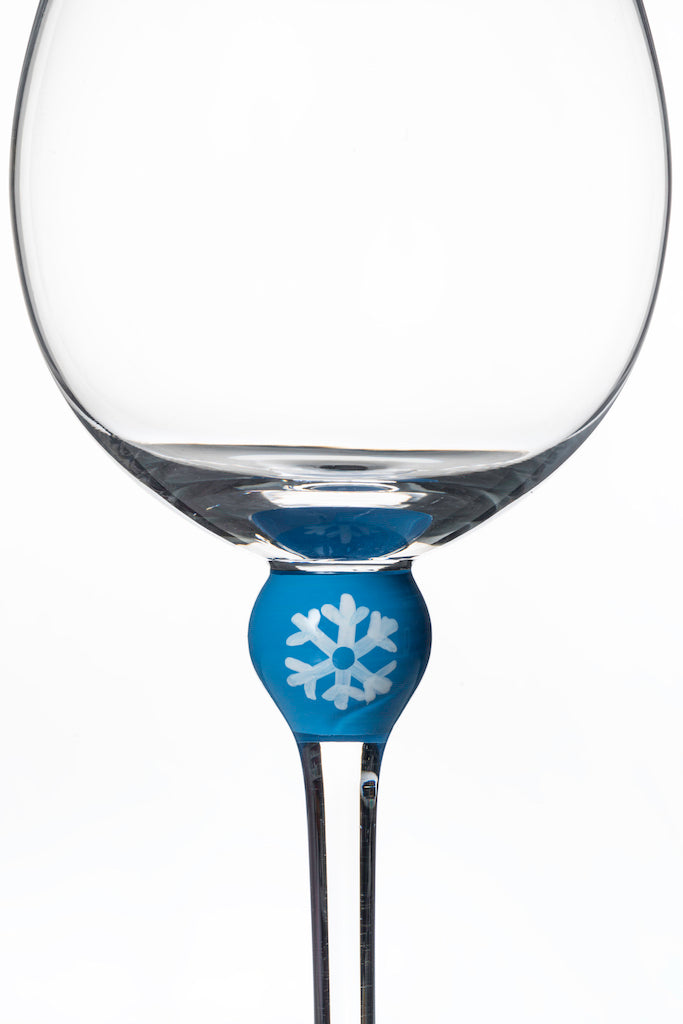 The Giving Glass Snowflake — close up showing snowflake design