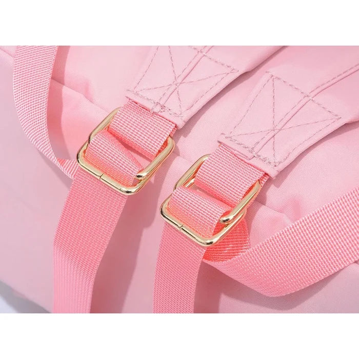 The Jules nylon backpack — shown being worn
