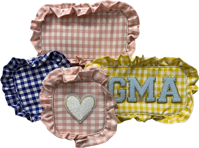 The Rachel ruffle gingham bag — fun preppy tote, gift for her