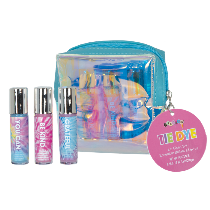 Tie dye mini lip gloss set — fun birthday and Easter gift for girls