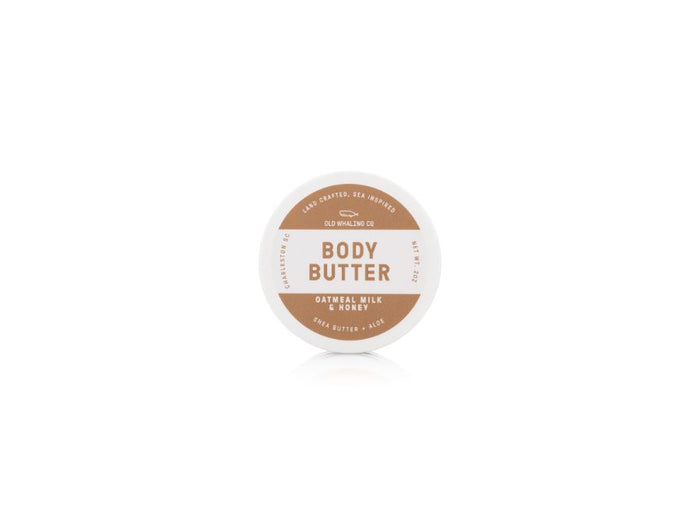 Old Whaling Co Oatmeal Milk & Honey Travel Size Body Butter handmade in Charleston, South Carolina