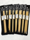 Tulip - 6"/15cm Double Point Knitting Needles Various Sizes - Bamboo