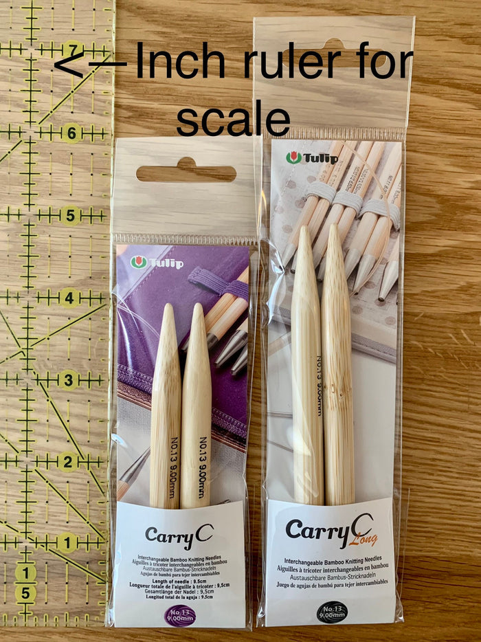 Tulip - CarryC Interchangeable Knitting Needles Various Sizes - Bamboo