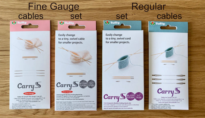 Tulip - CarryS Cables for Interchangeable Knitting Needle Set - Bamboo