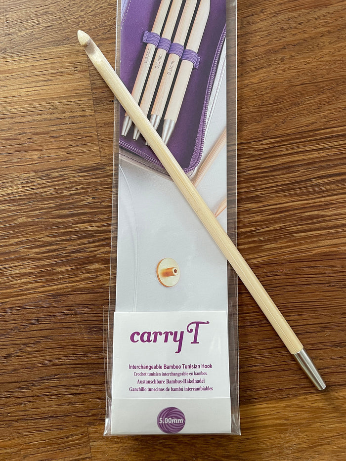 Tulip - CarryT Interchangeable Bamboo Tunisian Hook - Various Sizes