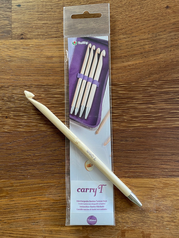 Tulip - CarryT Interchangeable Bamboo Tunisian Hook - Various Sizes