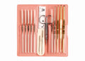 Tulip - Classic 15-pc Crochet Hooks Set - Pink