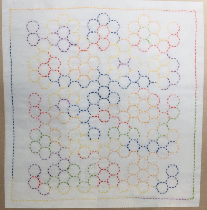 Tulip - World America "Grandmother's Flower Garden" Sashiko Sampler Kit