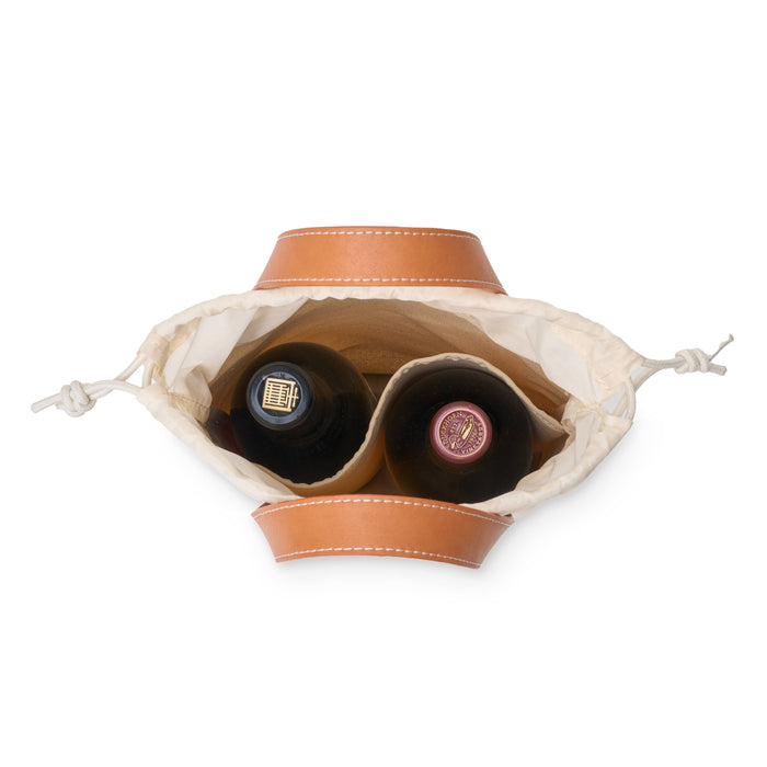 "Tuscany" Canvas Double Wine Tote (Personalizable)