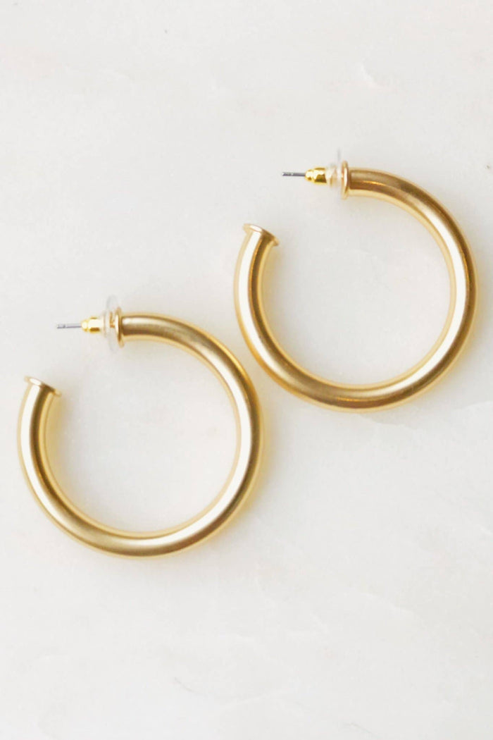 Upper Class Taste hoop earrings — elegant jewelry, gift for her