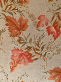 Vancet - Autumn Leaf Taupe-Ism Printed Cotton Taupe - Orange