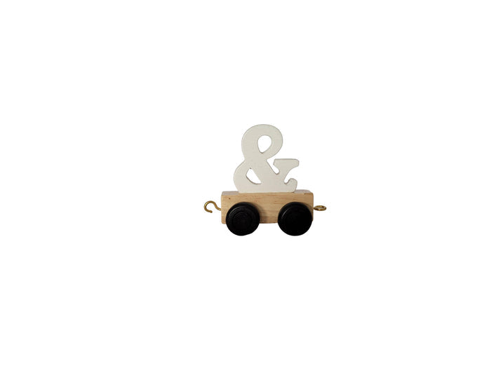 Wooden Ampersand (&) - Personalized Name Train Piece