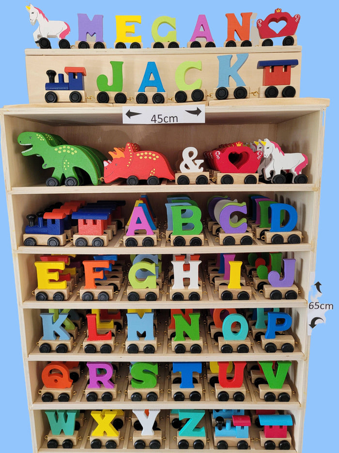 Wooden Name Train Piece – Choose Your Style