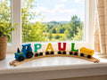 Wooden Tractor - Personalized Name Train Piece
