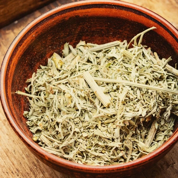 Wormwood, Cut & Sifted (Artemisia absinthium) - Dried Herb, Organic
