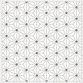 Yokota - Asanoha Cotton Sashiko Fukin Sampler Cloth - White