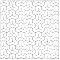Yokota - Bishamon Linked Triangles Cotton Sashiko Fukin Sampler Cloth - White
