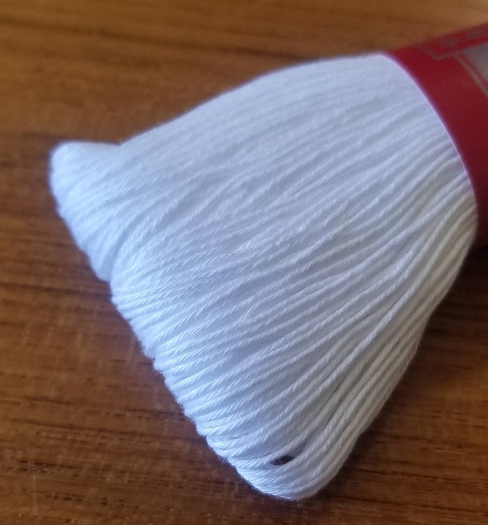 Yokota - Cotton Sashiko Thread 100m Skein - #1 White