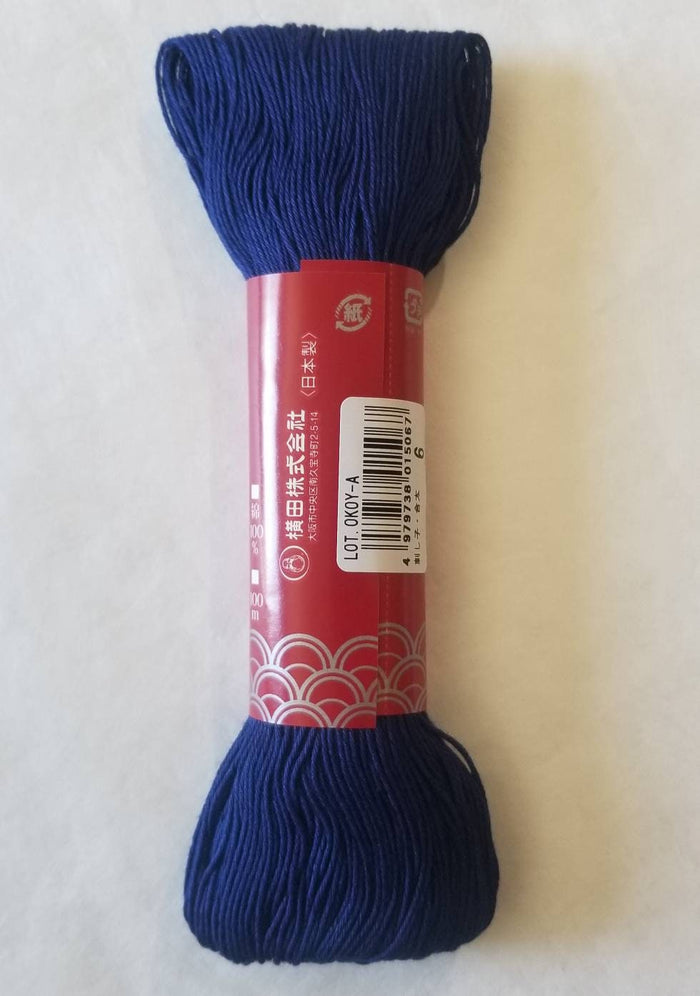 Yokota - Cotton Sashiko Thread 100m Skein - #6 Navy Blue