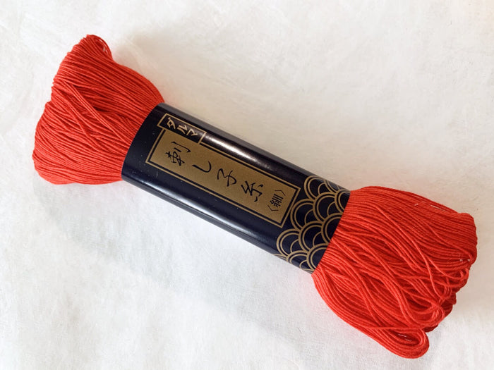 Yokota - Cotton Sashiko Thread 170m Skein - #16 Bright Red
