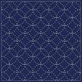 Yokota - Shippou Cotton Sashiko Fukin Sampler Cloth - Navy