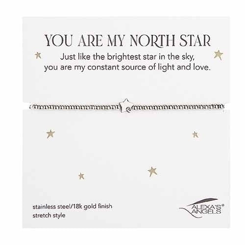 You Are My North Star bracelet — inspirational jewelry, friendship and birthday gift