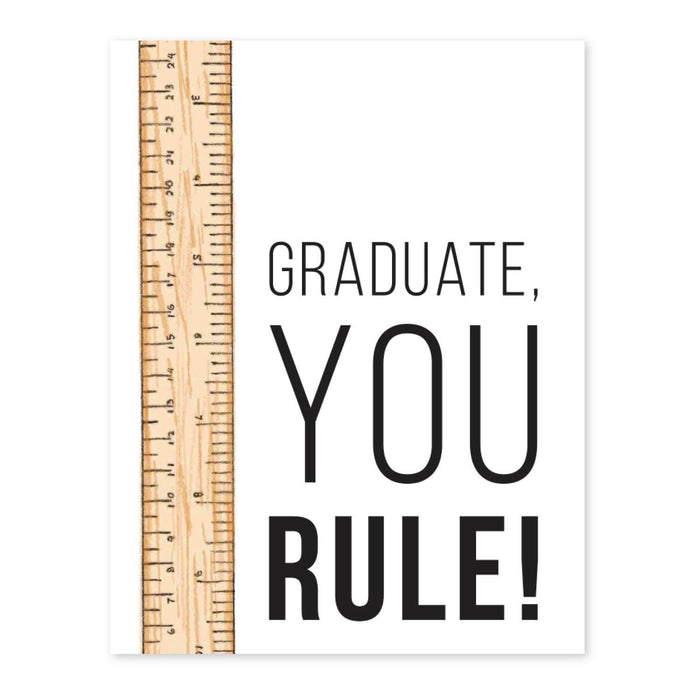 You Rule greeting card — fun appreciation and birthday card
