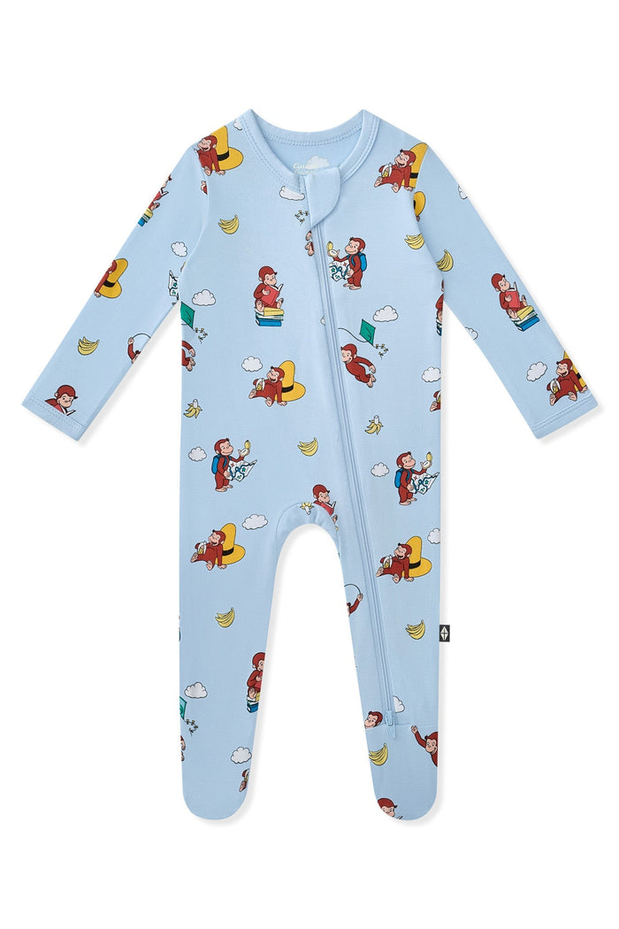 Kyte Baby Zippered Footie in Curious George